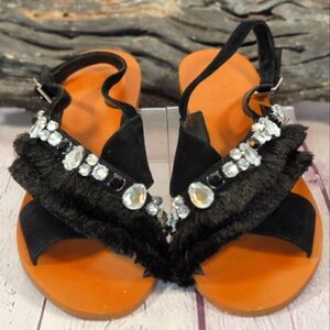 Vince Camuto Ampella Embellished Fringe Sandals